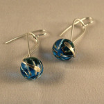 Pendientes Clave de Sol azul - Imagen 3
