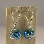 Pendientes Clave de Sol azul - Imagen 2