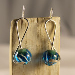 Pendientes Clave de Sol azul