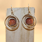 Pendientes Sora doble malva