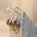 Pendientes Sora doble malva - Imagen 2