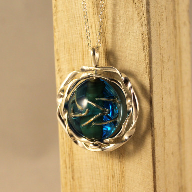 Colgante jietro azul de la colección jietro