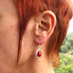 Pendientes Sora doble rojo - Imagen 3