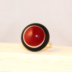 Anillo de la colección Seidi con plata de ley y vidrio de murano imagen 4