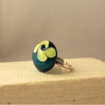 Anillo de la colección flor con plata de ley y vidrio de murano imagen 2