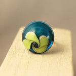 Anillo de la colección flor con plata de ley y vidrio de murano imagen 3