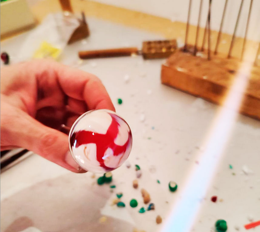 trabajando el cristal de murano joyeria artesanal calea artesania